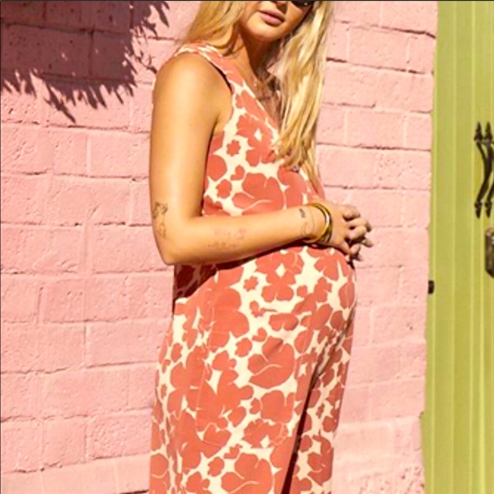 Hatch maternity Alba  jumpsuit floral print size 2